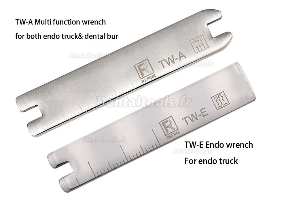 2 pi&egrave;ces Refine TW-E TW-A cl&eacute; dynamom&eacute;trique pour inserts ultrasoniques compatible SATELEC REFINE EMS